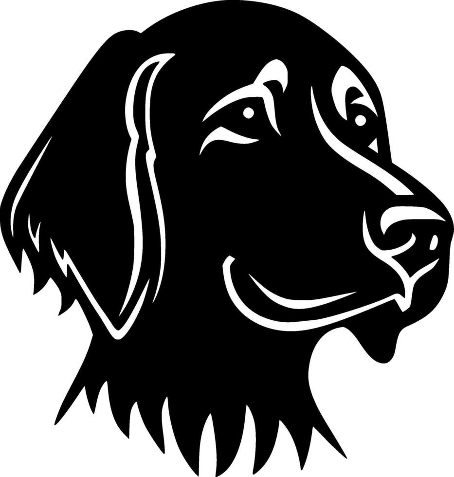 Dog - Black and White Isolated Icon - illustration vector
