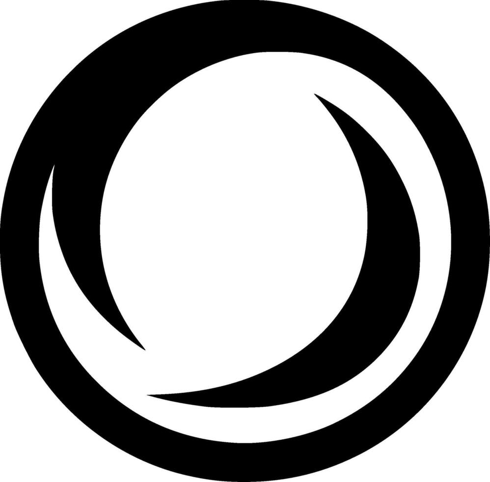 Circle, Minimalist and Simple Silhouette - illustration vector
