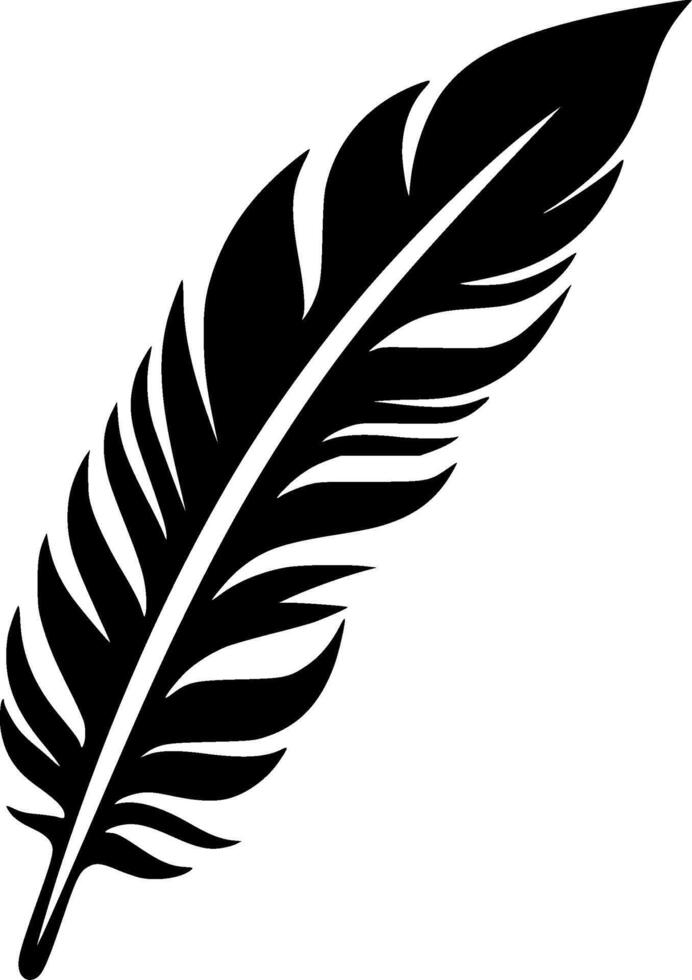Feather - High Quality Logo - illustration ideal for T-shirt graphic vector