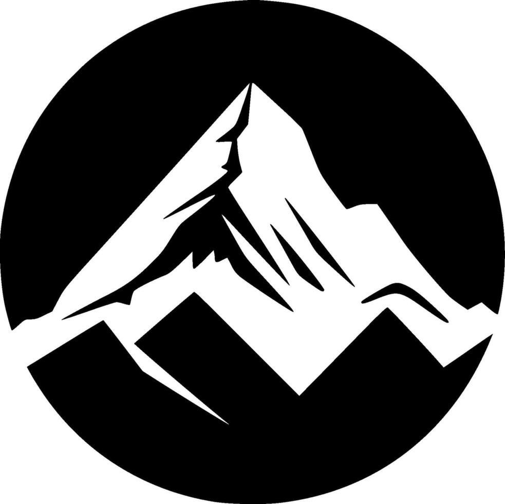 Mountains, Minimalist and Simple Silhouette - illustration vector