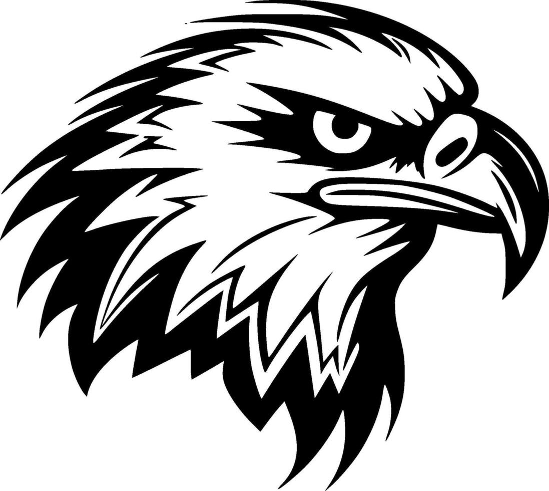 Eagle, Minimalist and Simple Silhouette - illustration vector