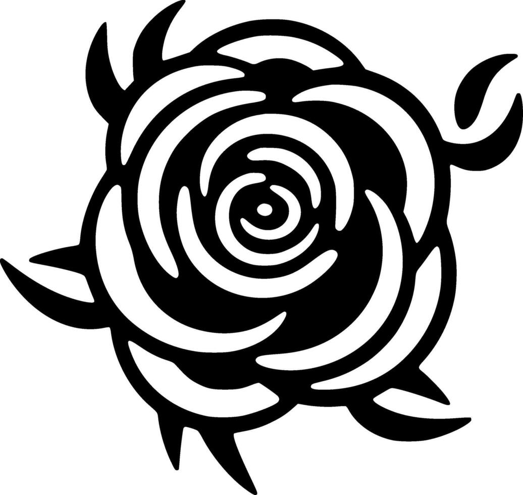 Flower, Black and White illustration vector