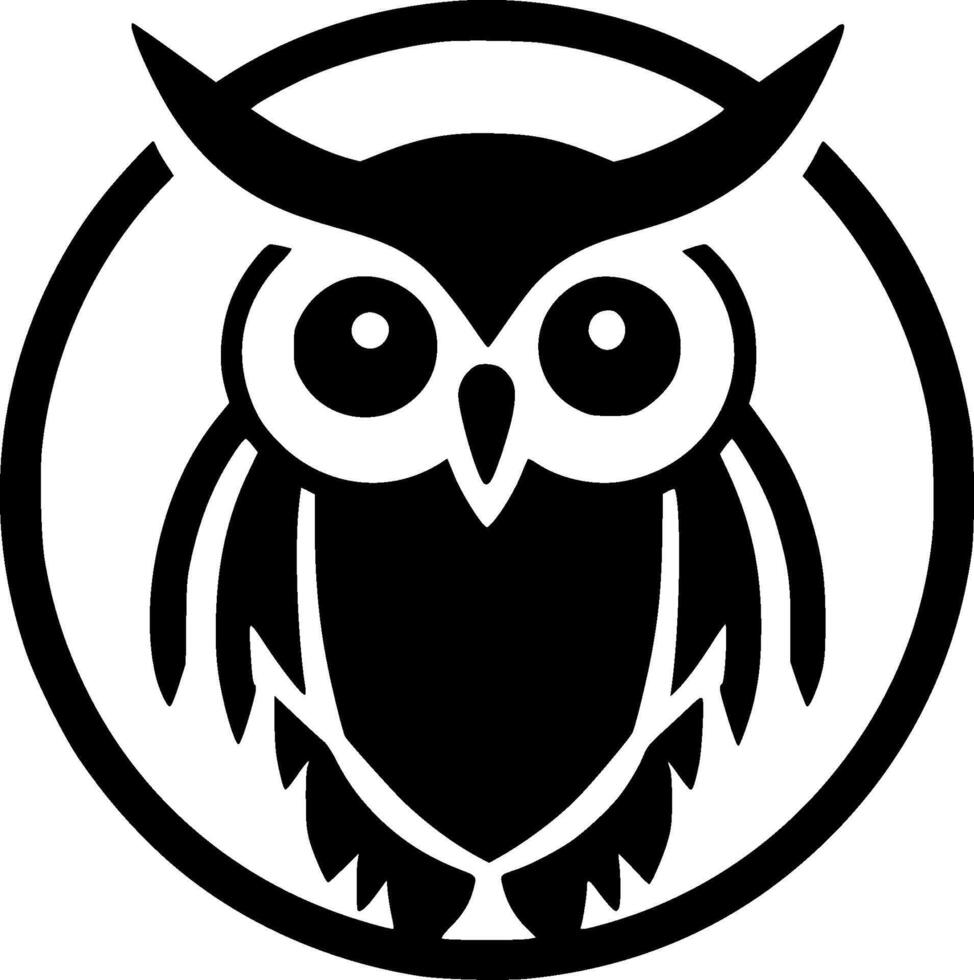 Owl - High Quality Logo - illustration ideal for T-shirt graphic vector