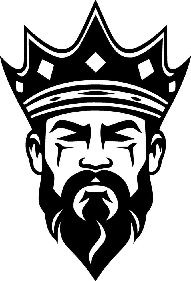 King, Minimalist and Simple Silhouette - illustration vector