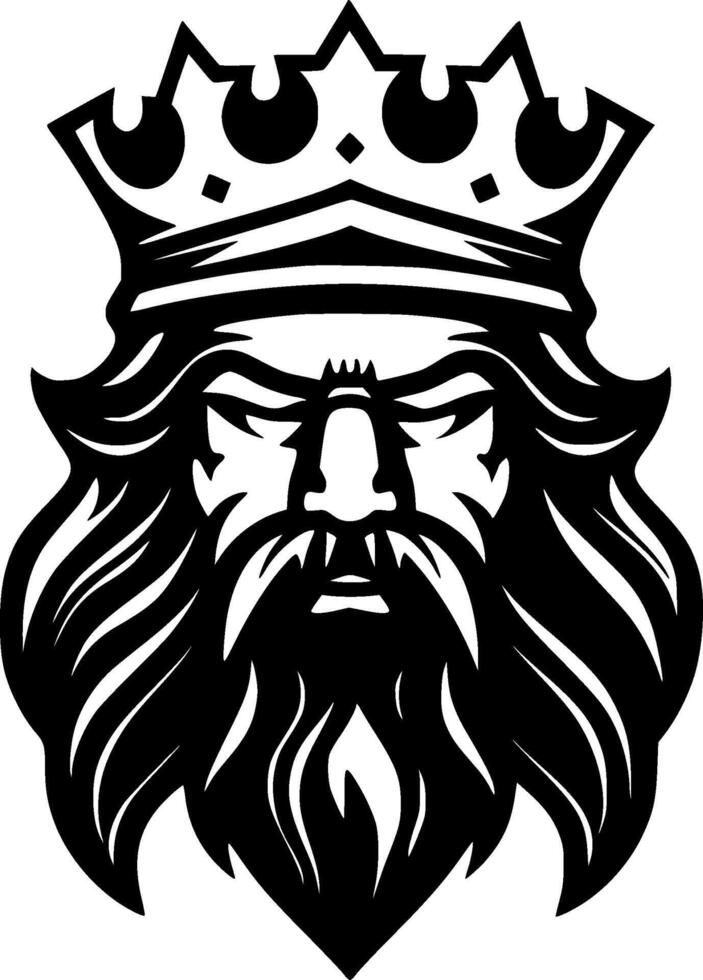 King, Minimalist and Simple Silhouette - illustration vector