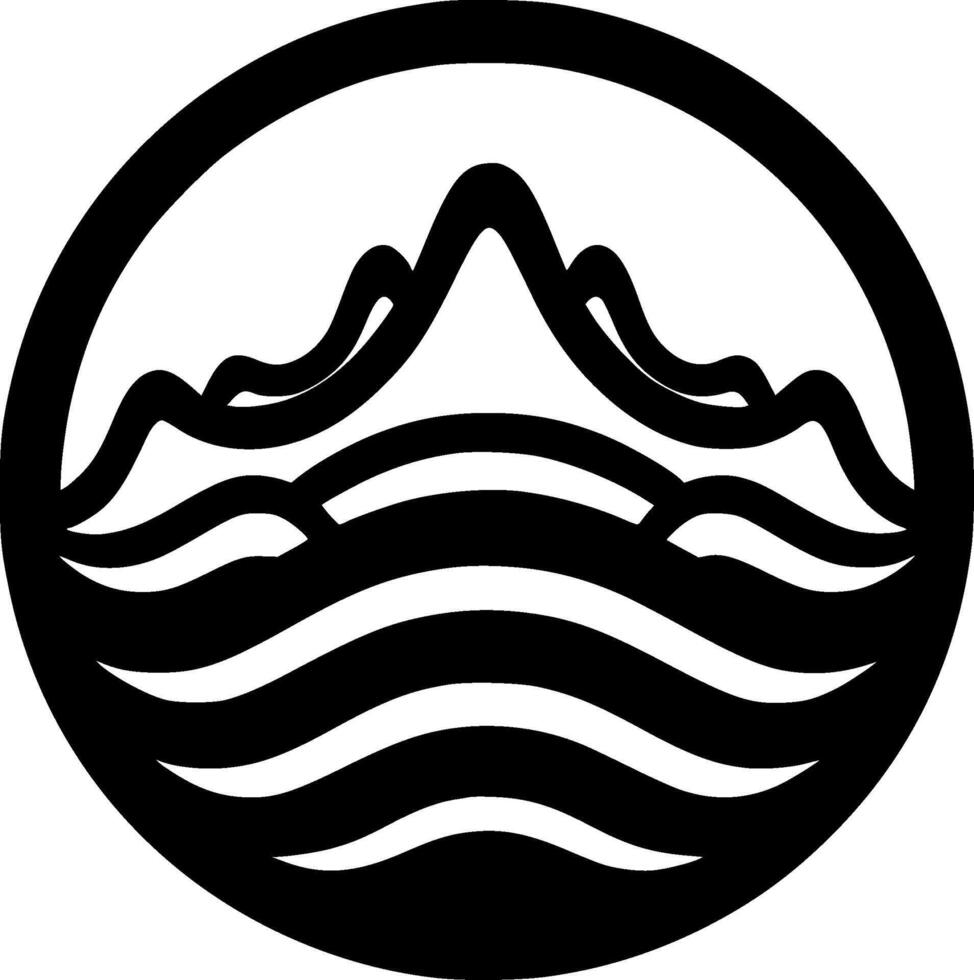 Water - Minimalist and Flat Logo - illustration vector