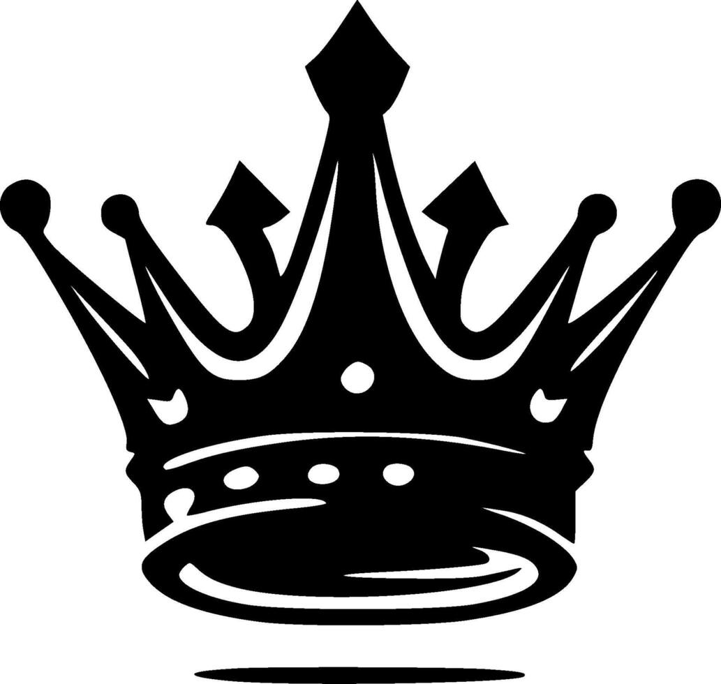 Crown, Minimalist and Simple Silhouette - illustration vector
