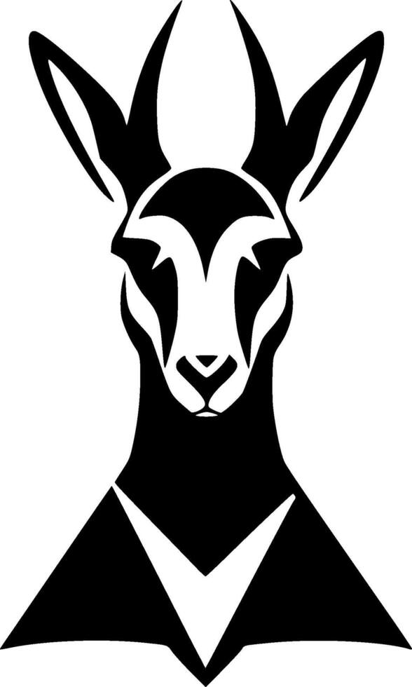 Kangaroo, Minimalist and Simple Silhouette - illustration vector