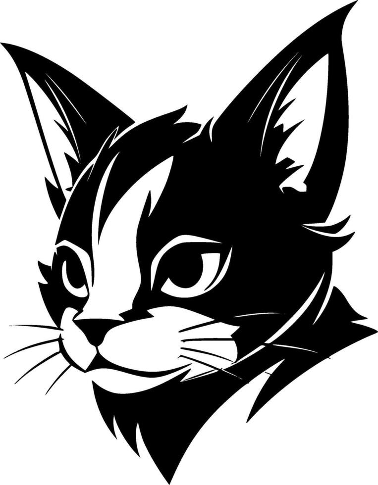 Cat, Minimalist and Simple Silhouette - illustration vector