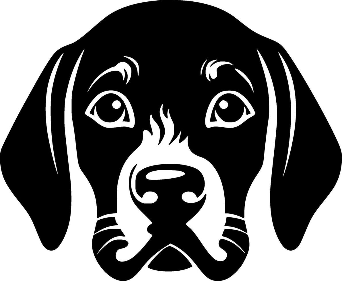 Dog, Black and White illustration vector