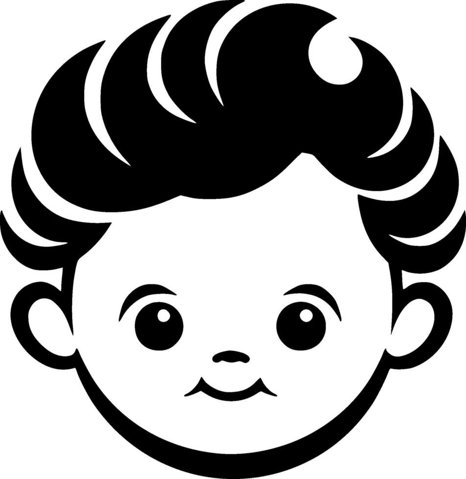 Baby, Minimalist and Simple Silhouette - illustration vector