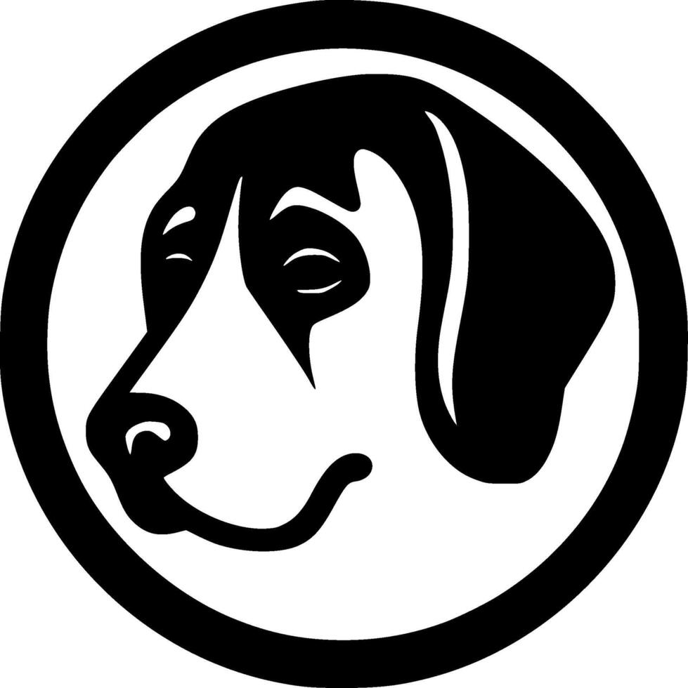 Dog, Black and White illustration vector