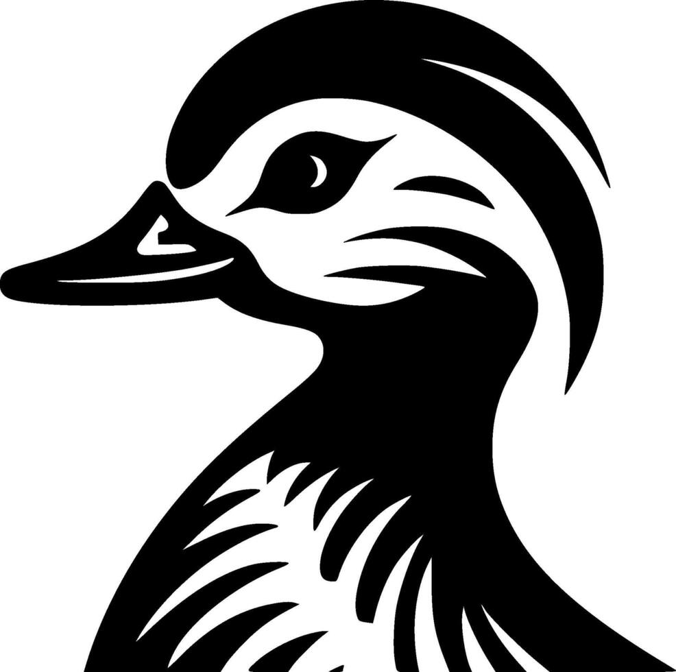 Duck - Minimalist and Flat Logo - illustration vector