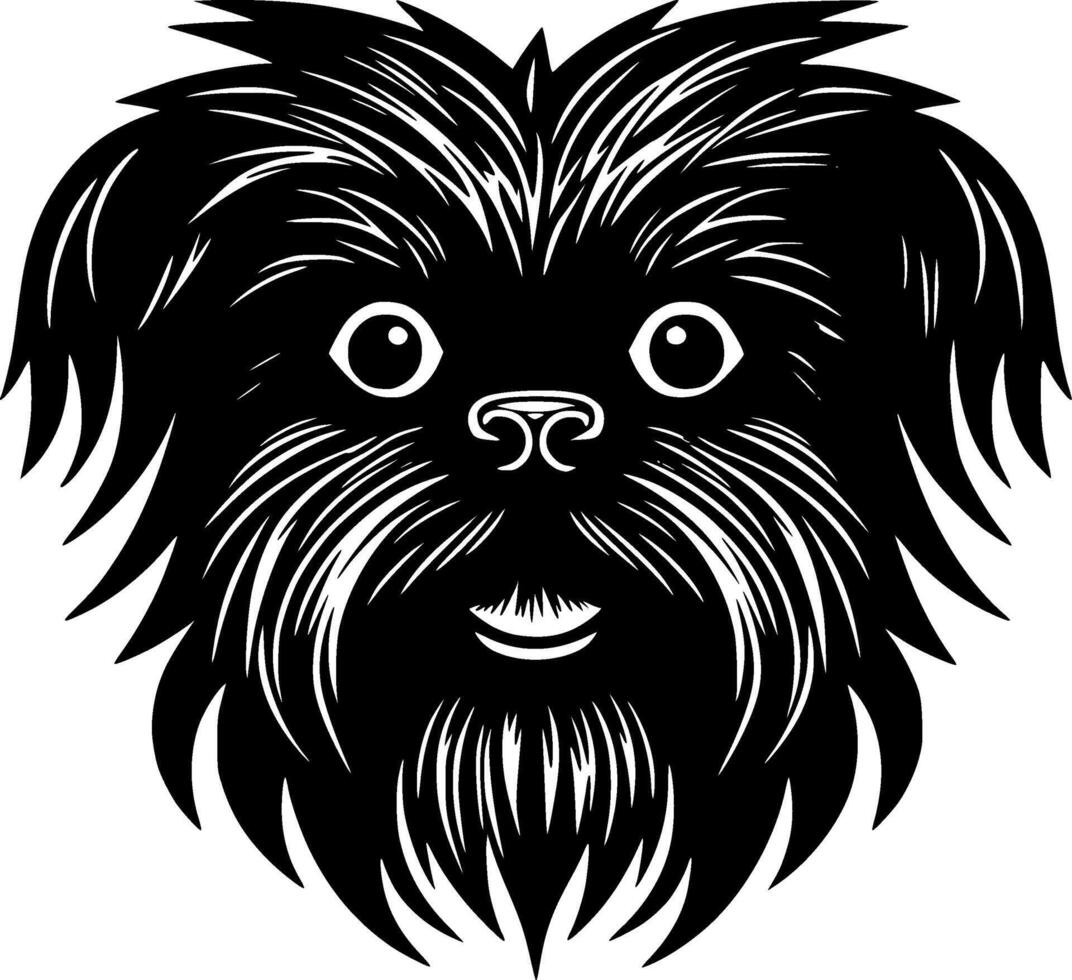 Affenpinscher - Minimalist and Flat Logo - illustration vector
