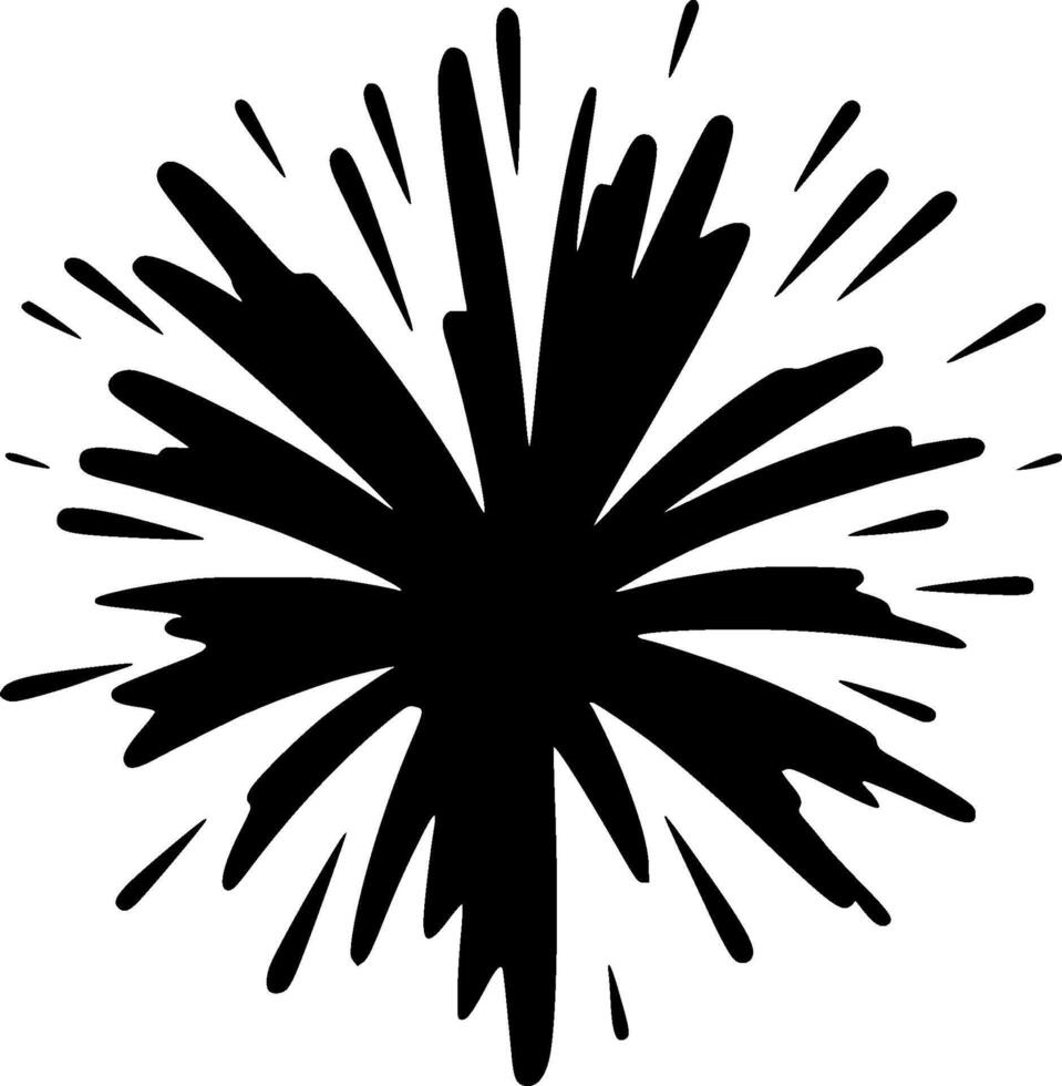 Explosion - Minimalist and Flat Logo - illustration vector