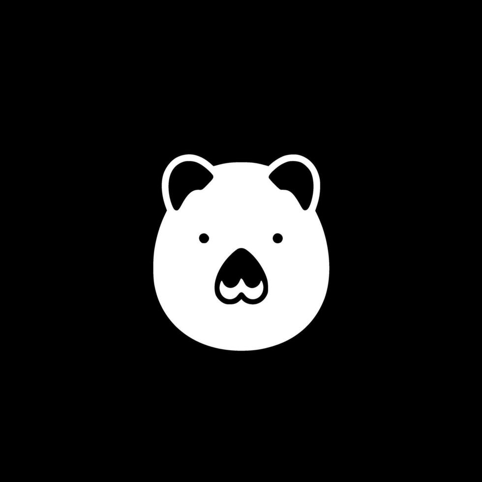 Bear, Minimalist and Simple Silhouette - illustration vector
