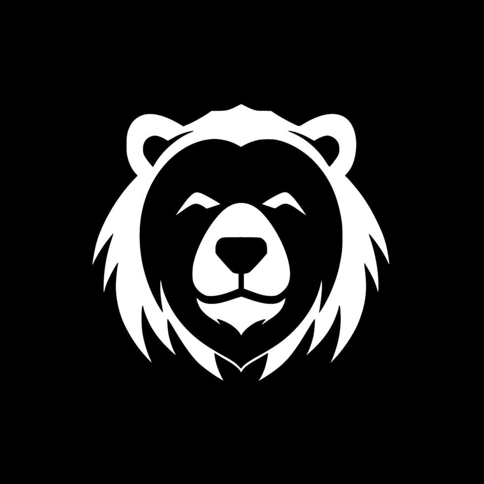 Bear, Minimalist and Simple Silhouette - illustration vector