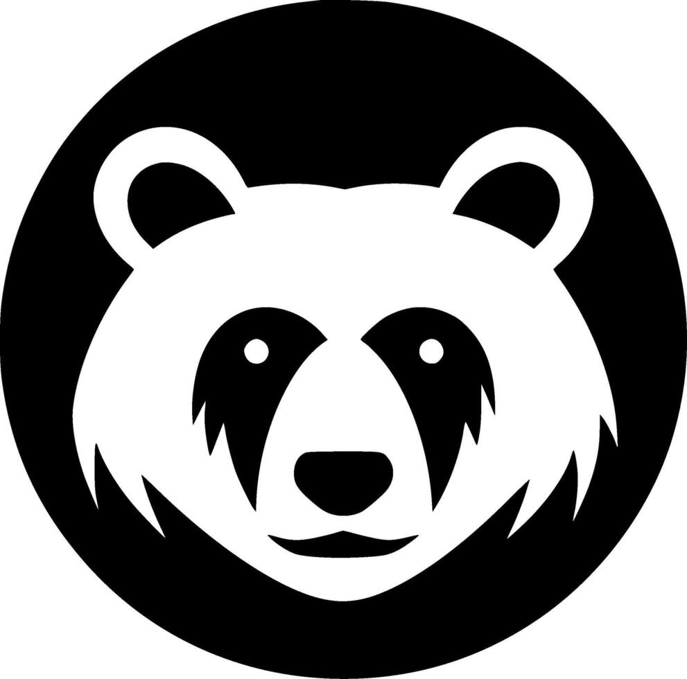 Bear, Minimalist and Simple Silhouette - illustration vector