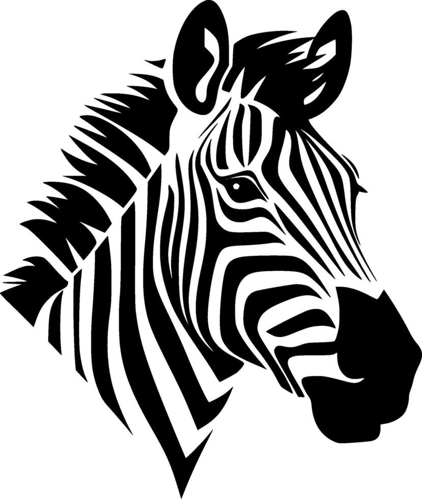 Zebra - High Quality Logo - illustration ideal for T-shirt graphic vector