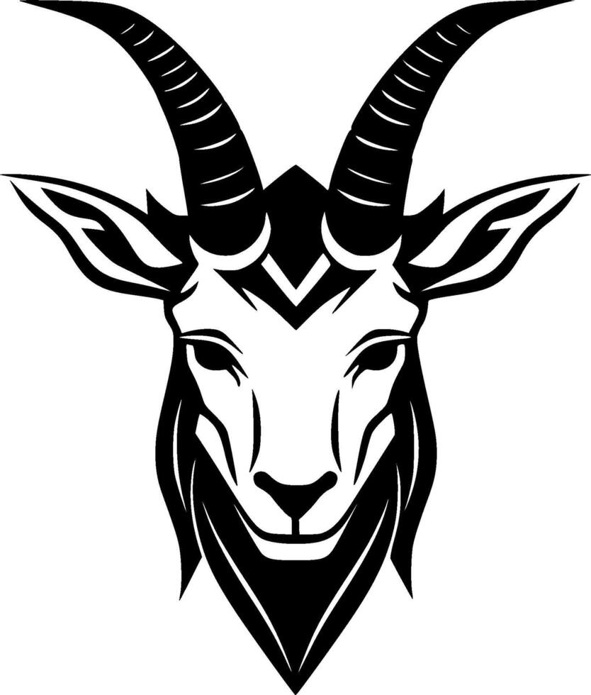 Goat, Minimalist and Simple Silhouette - illustration vector
