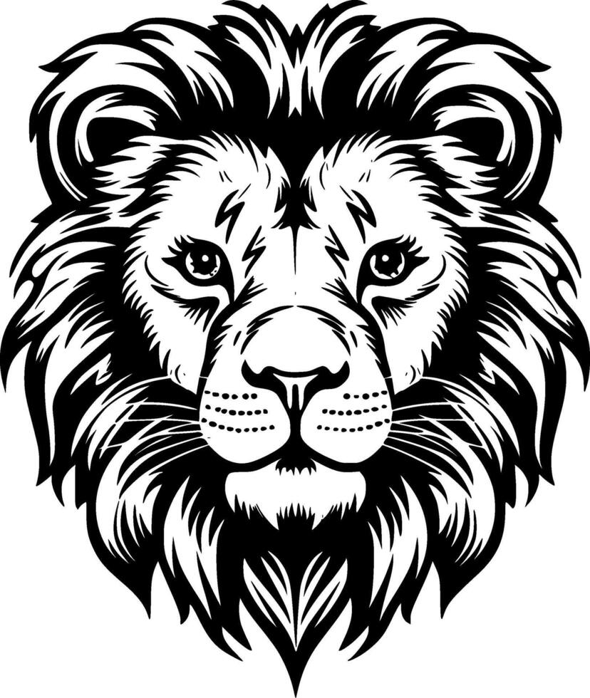 Lion Baby, Minimalist and Simple Silhouette - illustration vector