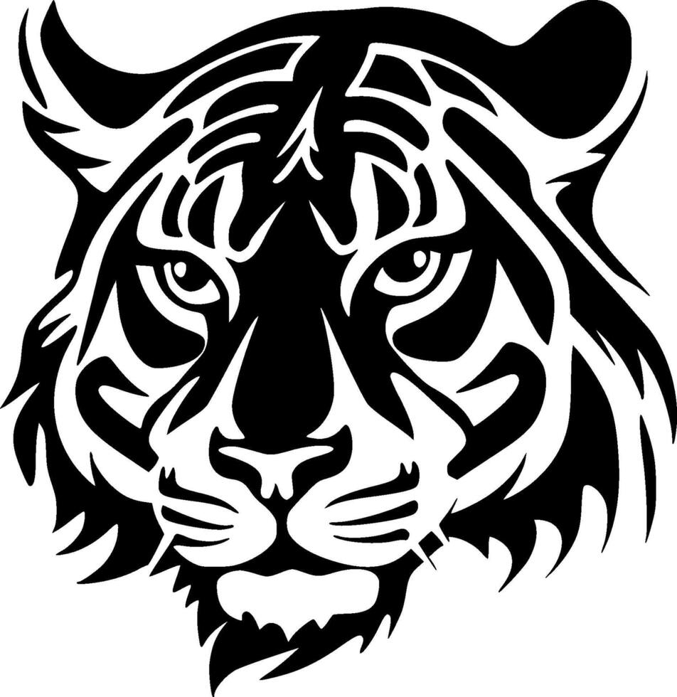 Ocelot, Minimalist and Simple Silhouette - illustration vector