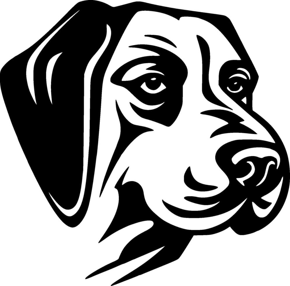 Dalmatian - Black and White Isolated Icon - illustration vector