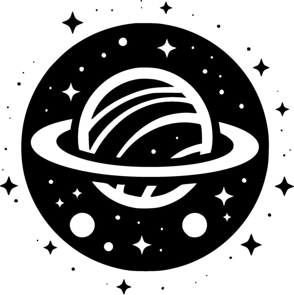 Galaxy - Minimalist and Flat Logo - illustration vector
