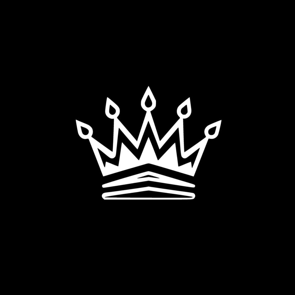 Crown, Minimalist and Simple Silhouette - illustration vector