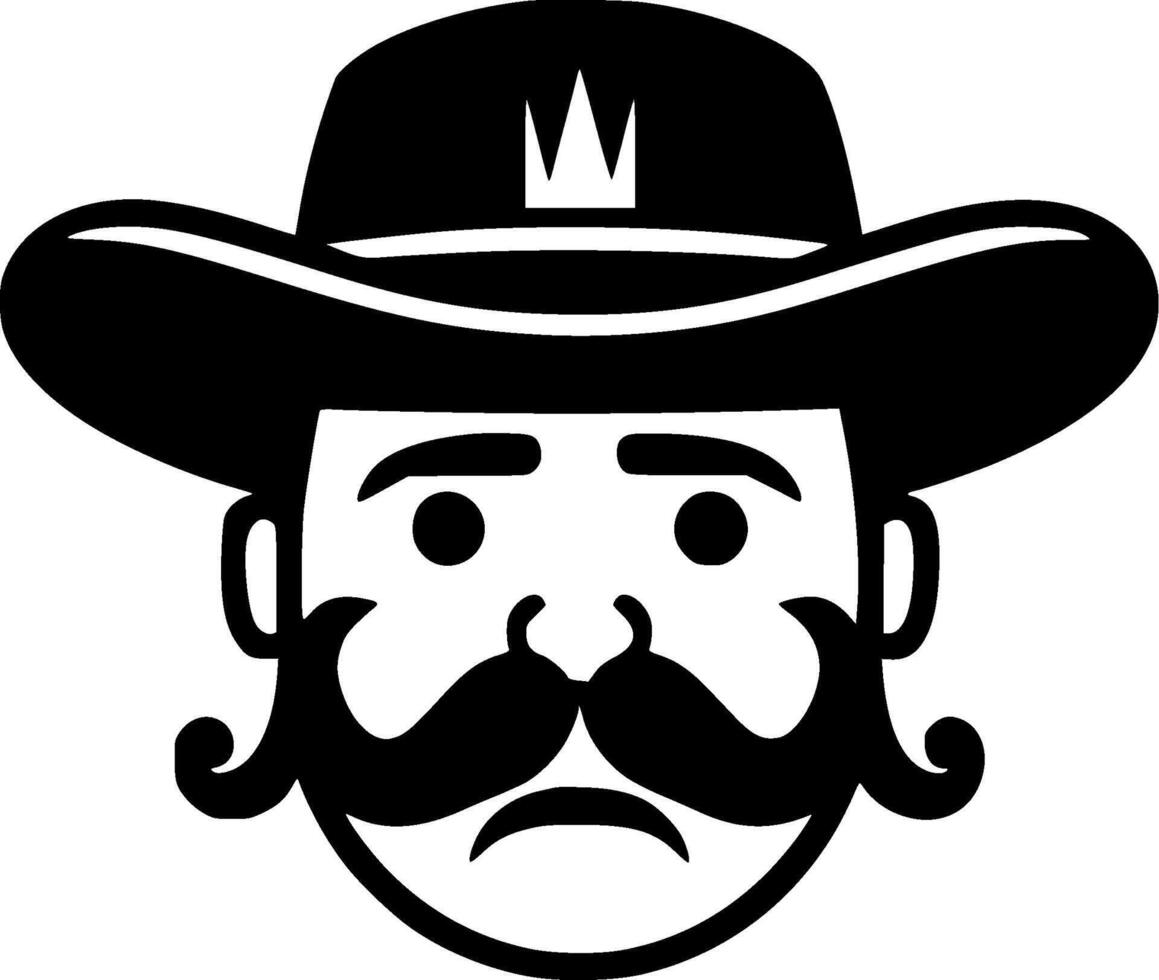 Mexico - Black and White Isolated Icon - illustration vector