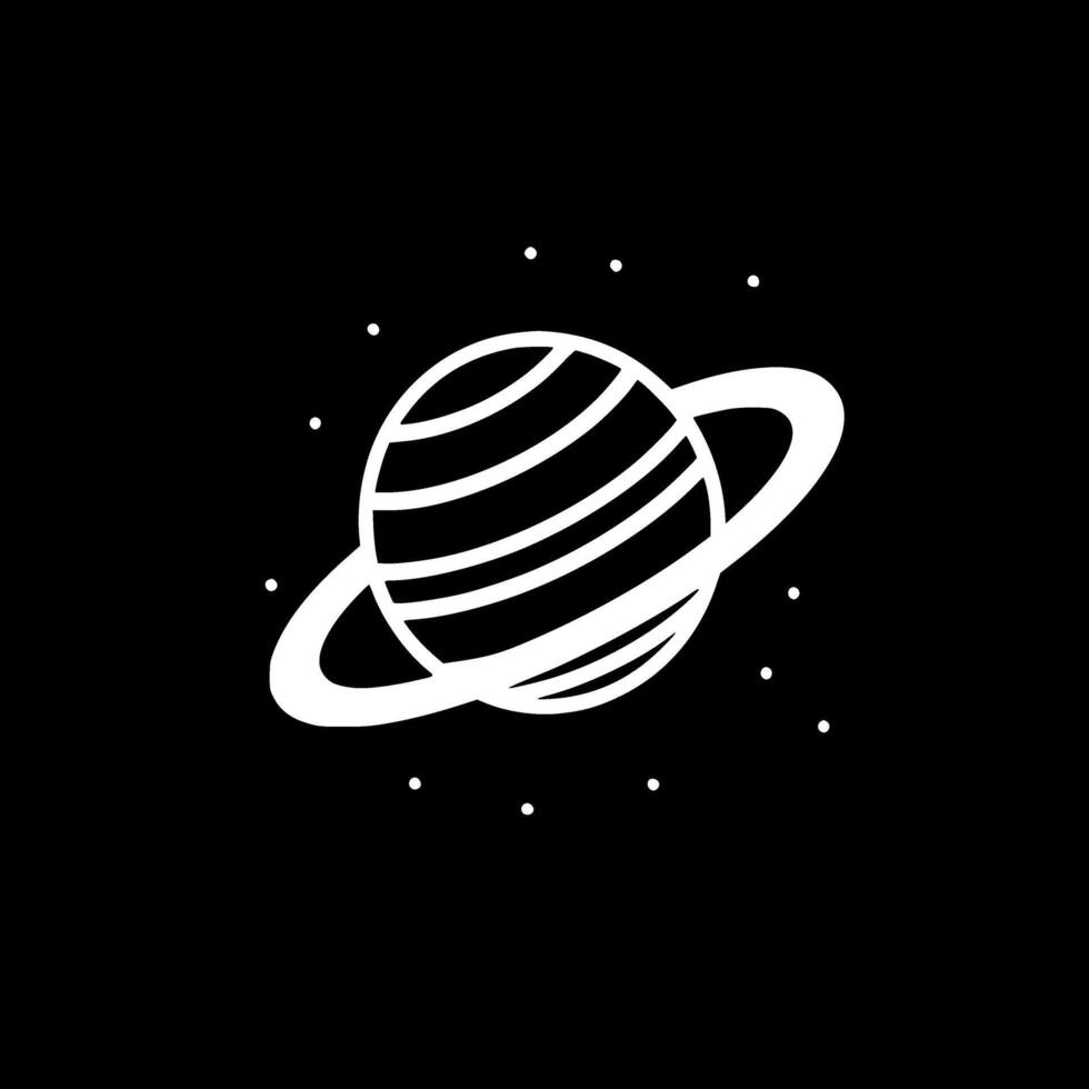 Space, Minimalist and Simple Silhouette - illustration vector