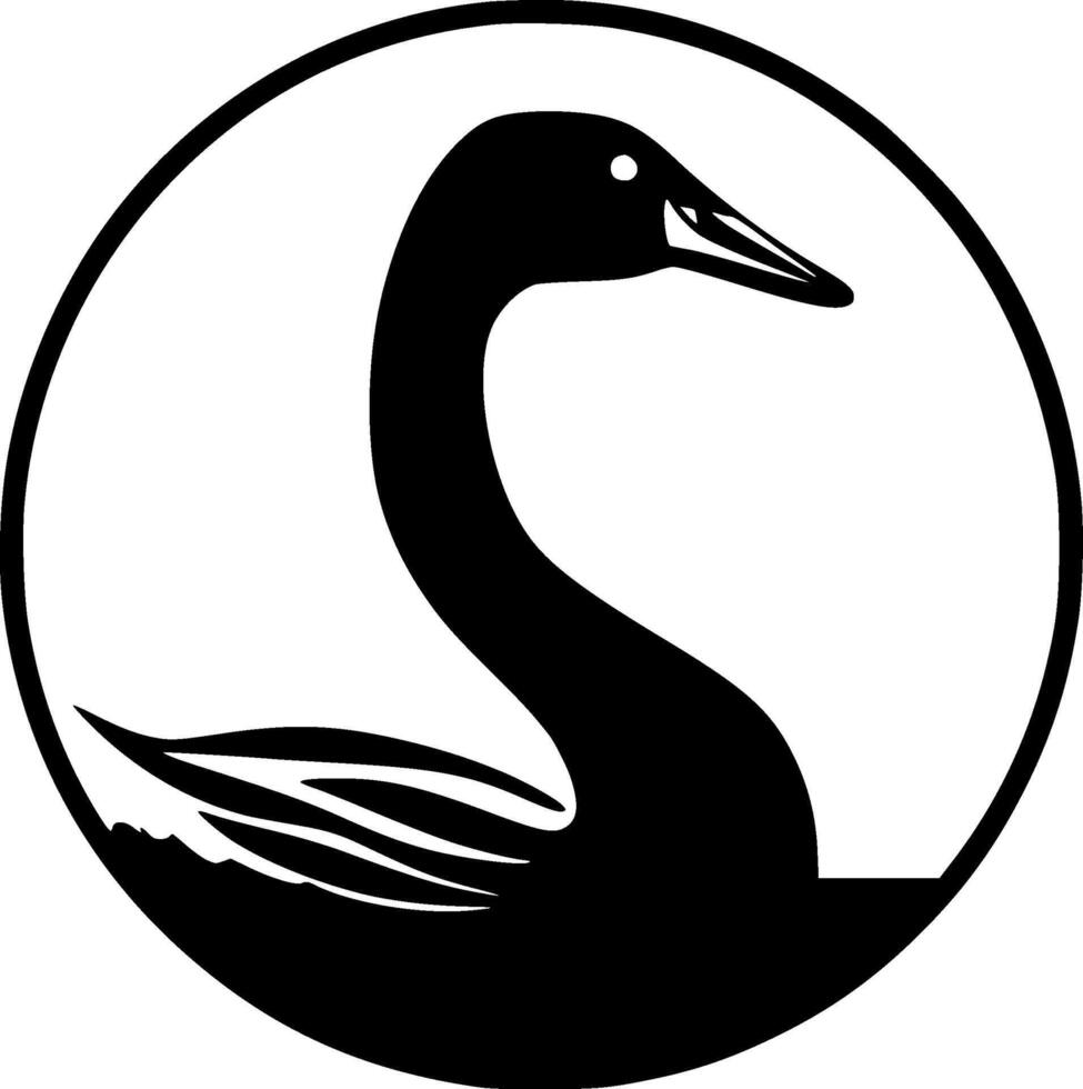 Swan - High Quality Logo - illustration ideal for T-shirt graphic vector