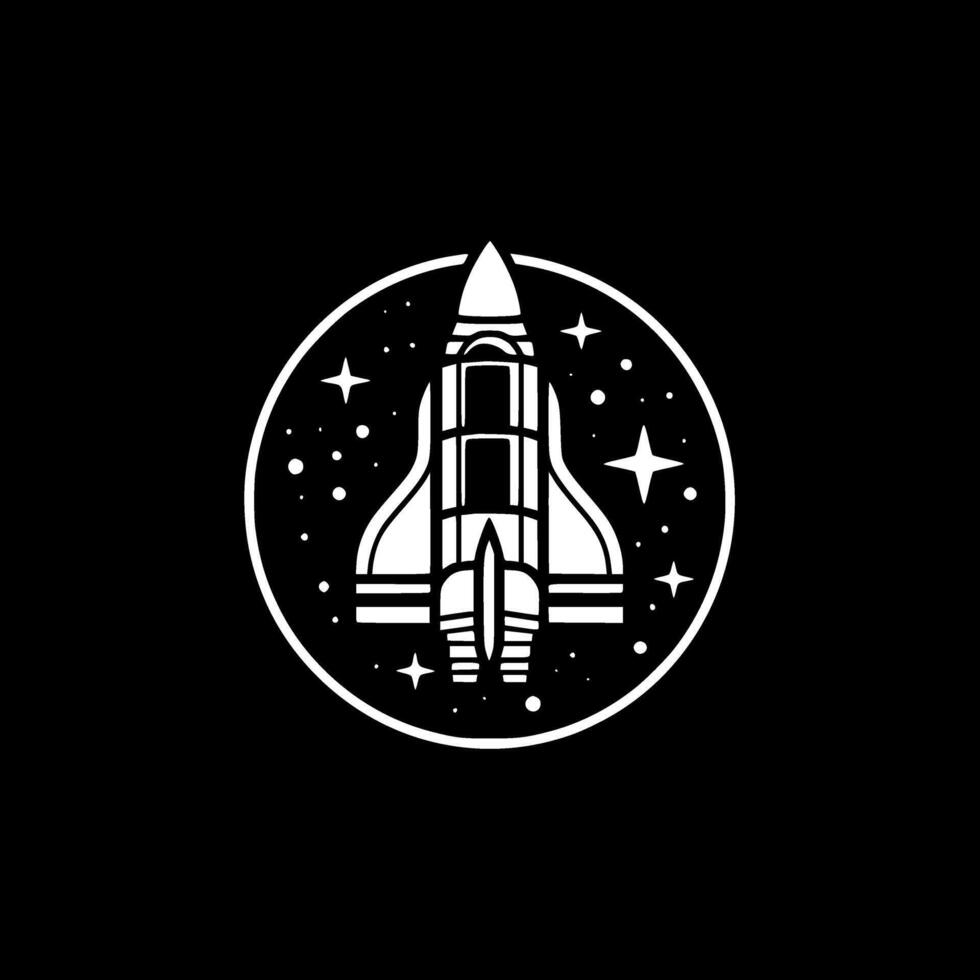 Space, Minimalist and Simple Silhouette - illustration vector