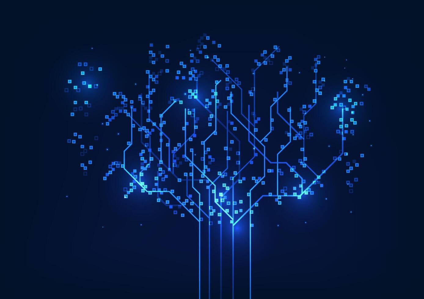 Big data connection technology background that is collecting and stores data on the cloud system and sends the file to the user, As a wallpaper image of digital technology vector