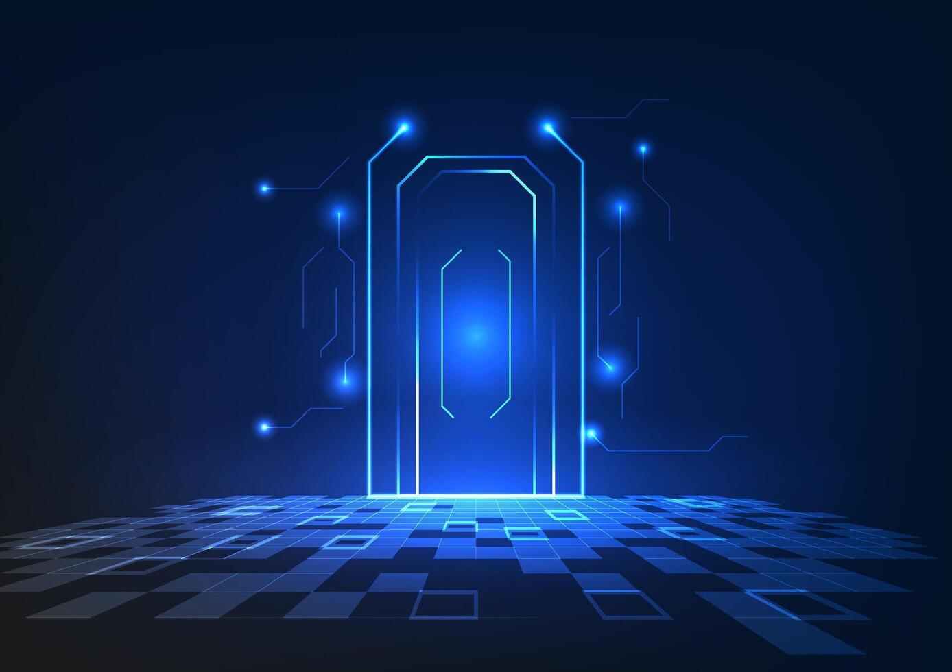Gateway to the world vector
