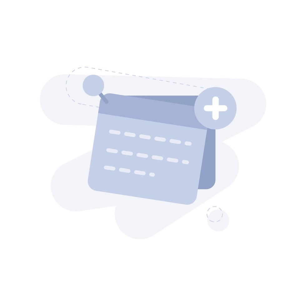 Add Reminder UI Illustration vector