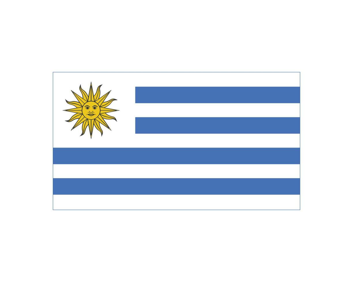 Independence Day of Uruguay I love Uruguay National Flag of Uruguay Editable Design Uruguay vector
