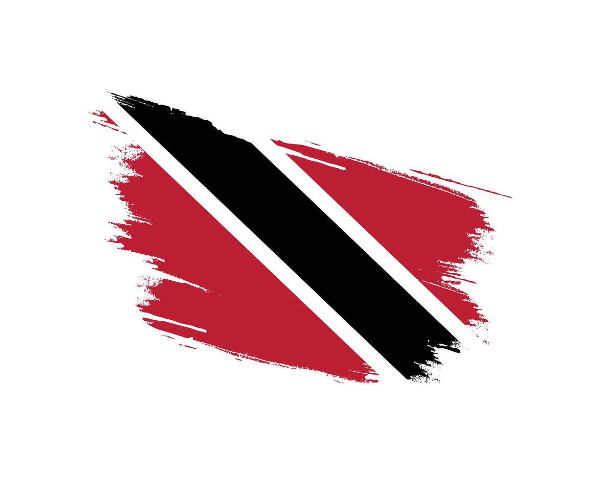 Independence Day of Trinidad and Tobago I love Trinidad and Tobago Independence day Trinidad and Tobago Happy Independence day National Day 21st August Independence Flag Heart Ribbon Icon vector