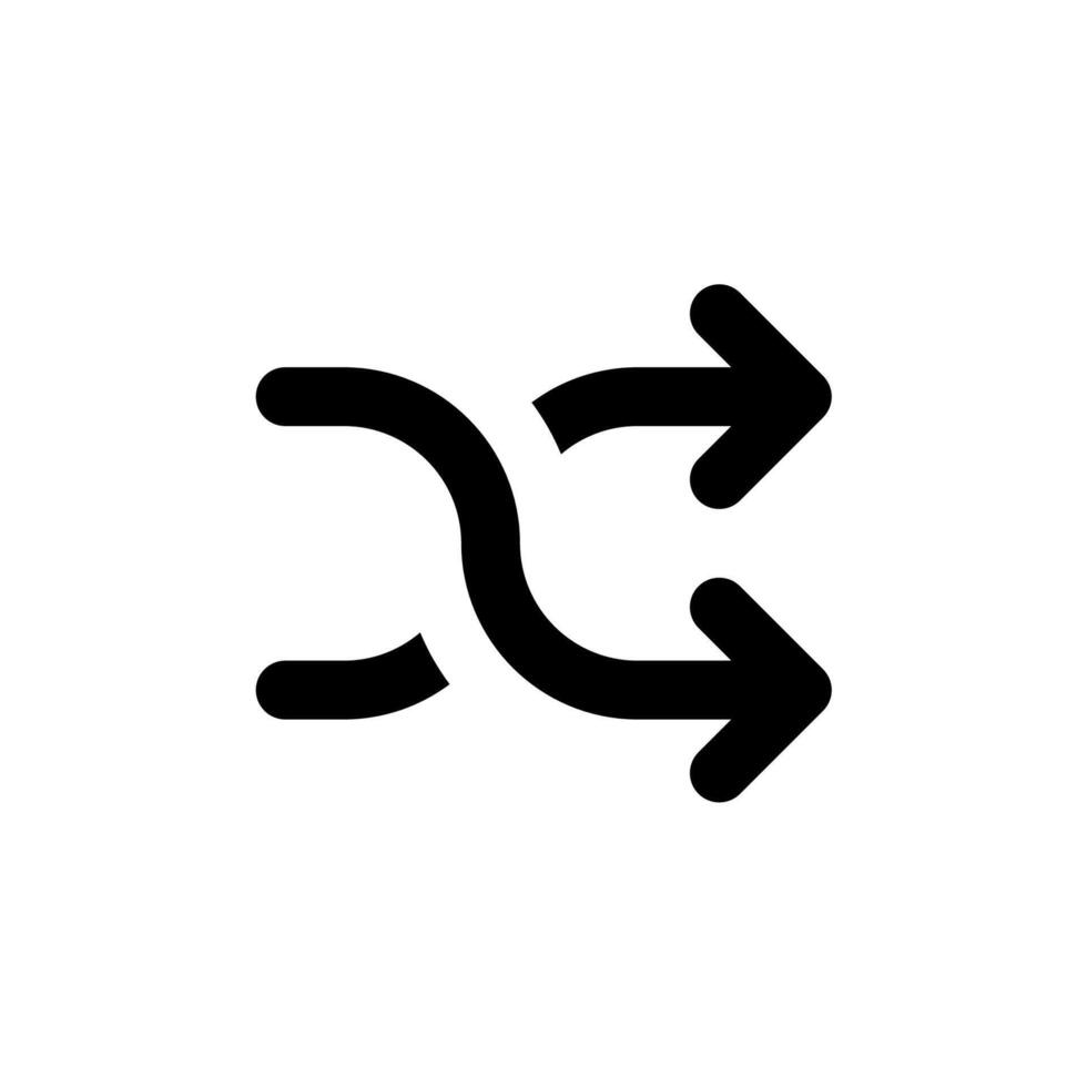 Shuffle. icon design. vector