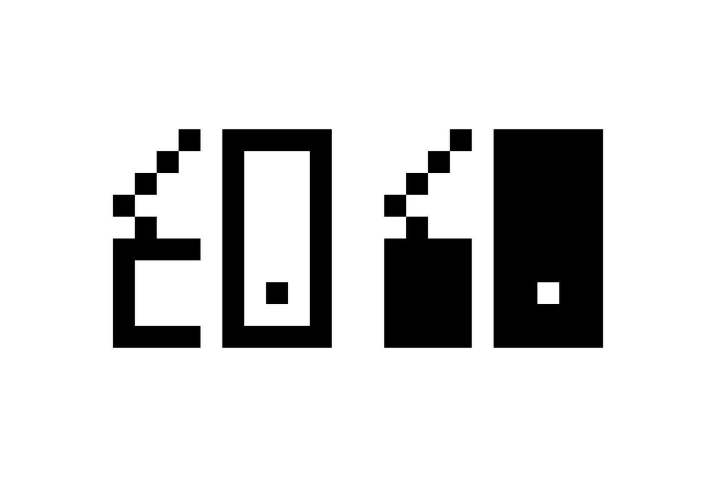 Pixel color swatch. icon. vector