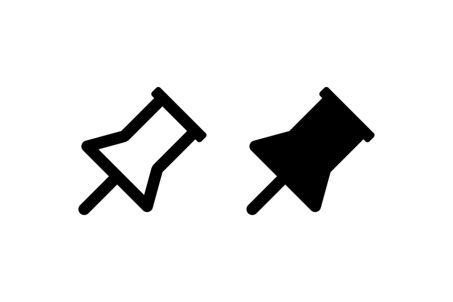 Push pin. icon design. vector