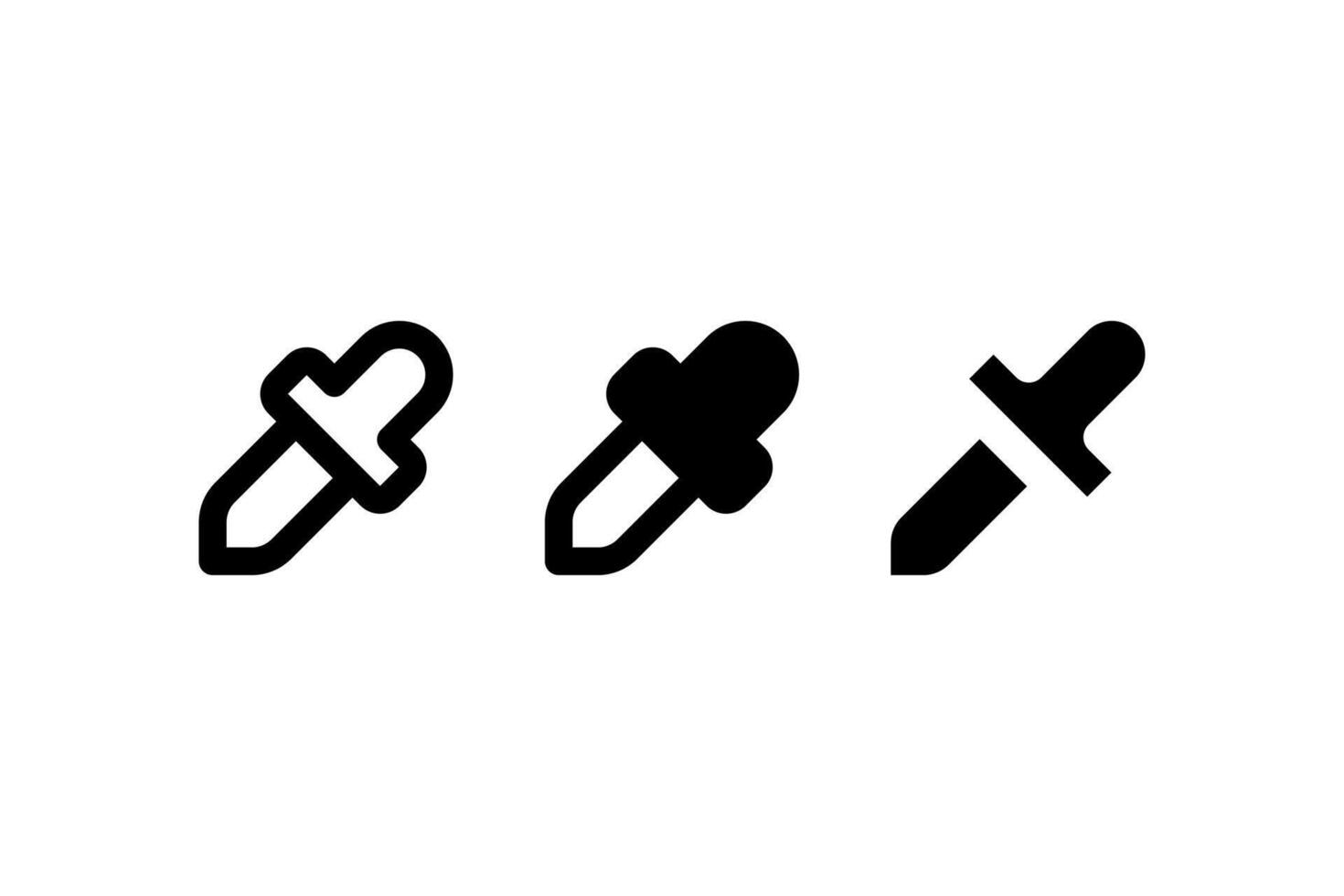 Eyedropper set. icon design. vector