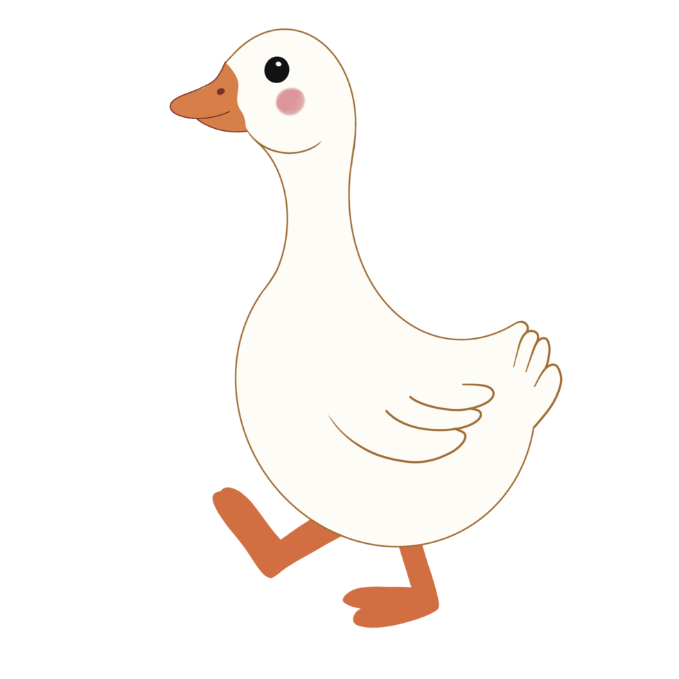 Goose farm bird illustration png