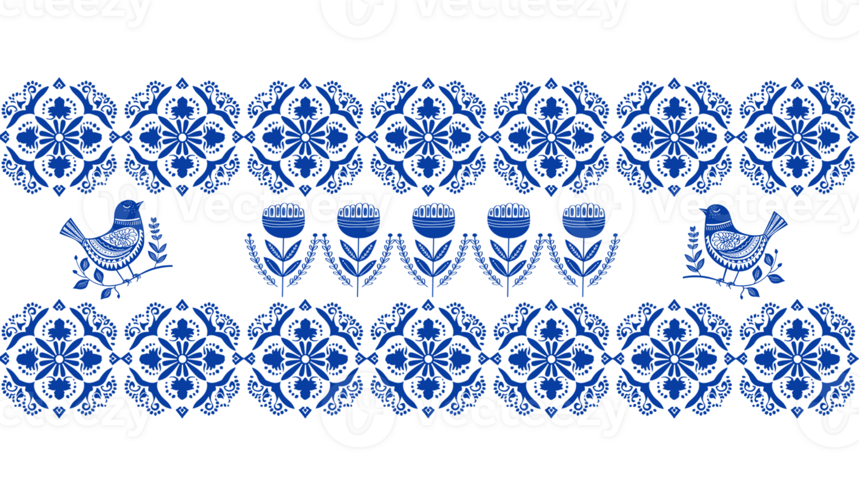 Blue and white ornaments. Holiday illustration. png