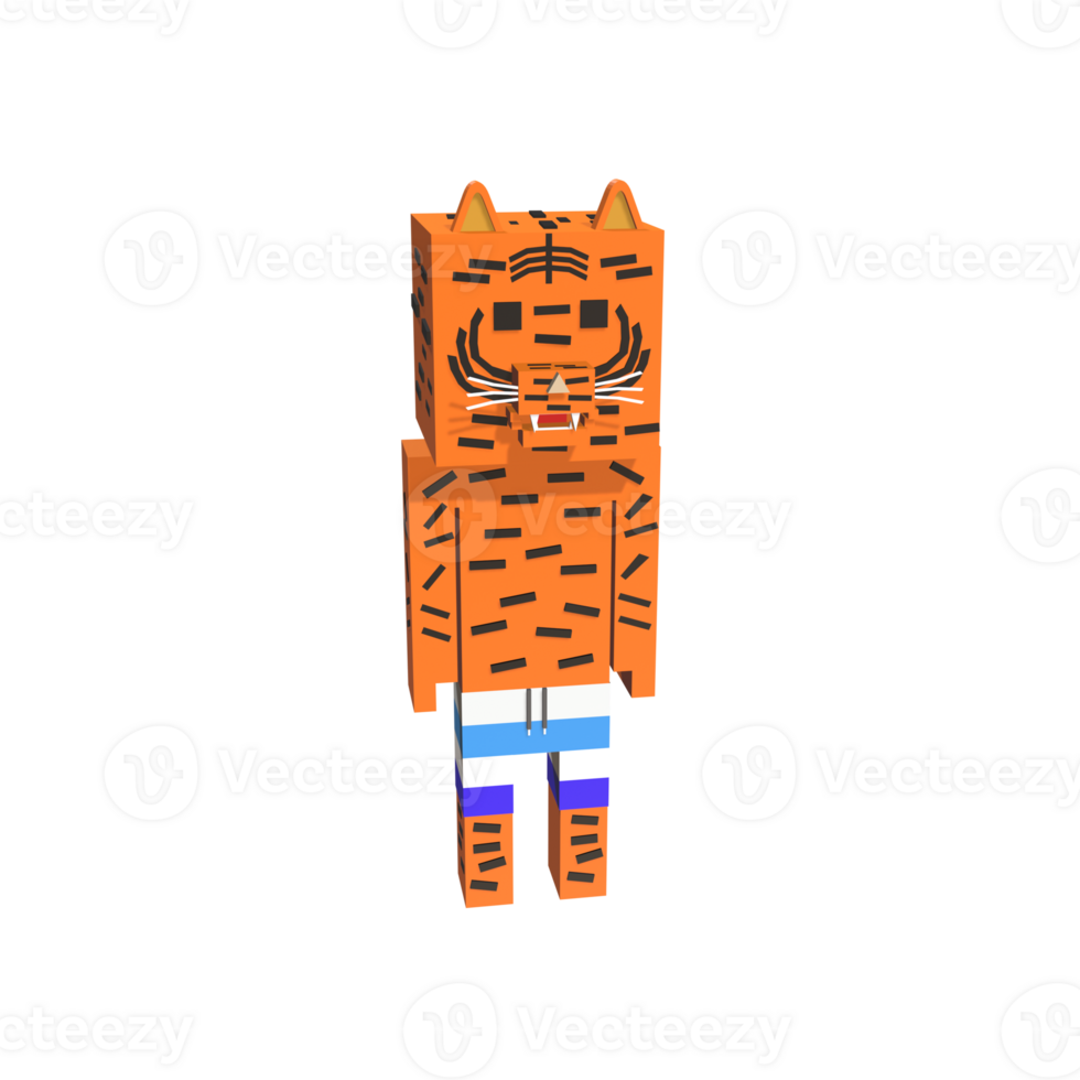 3D Man Animal Ilustration png
