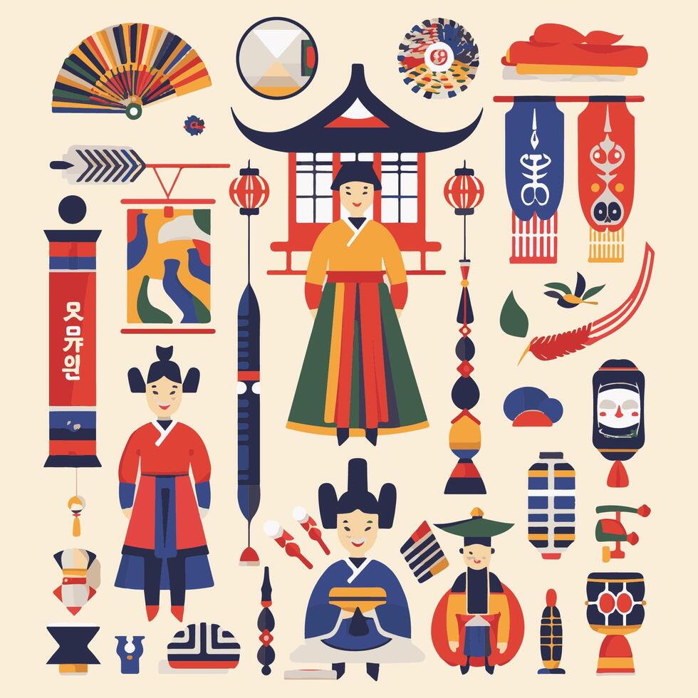 traditional cultural elements vector