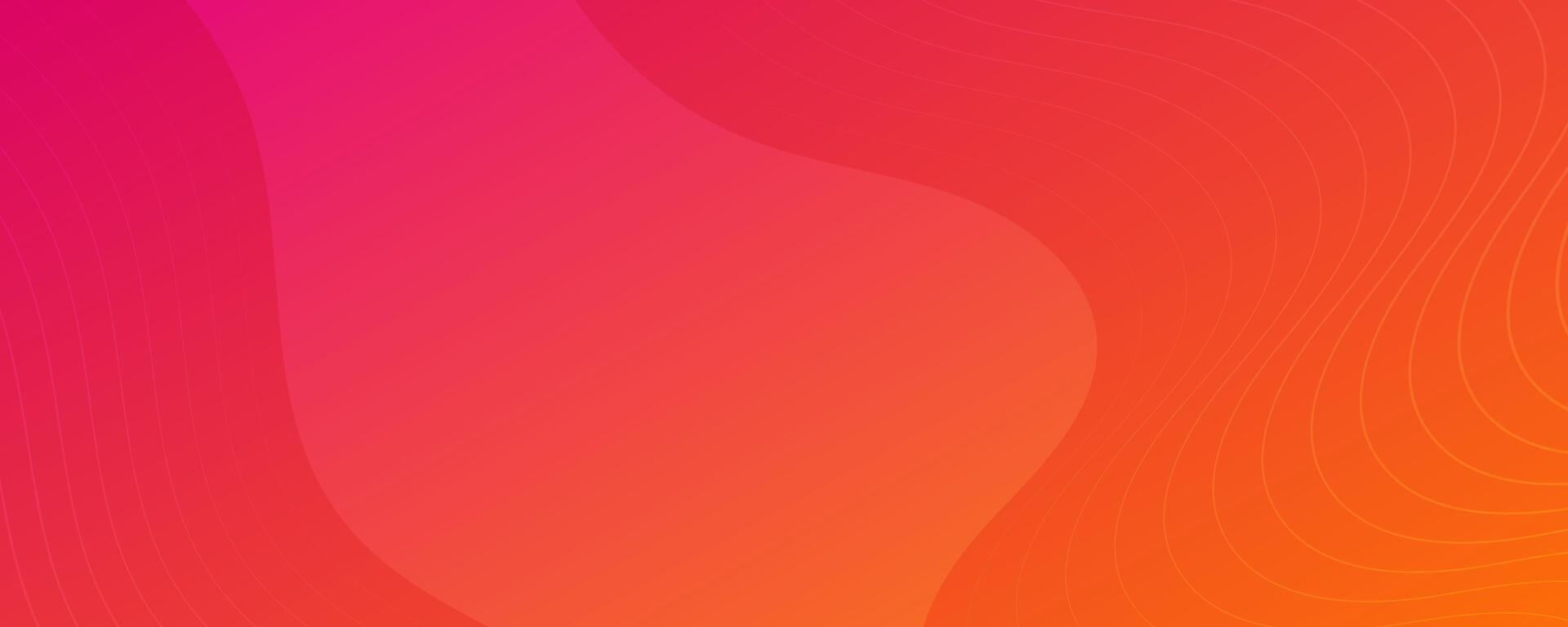Modern colorful gradient background with wave lines vector