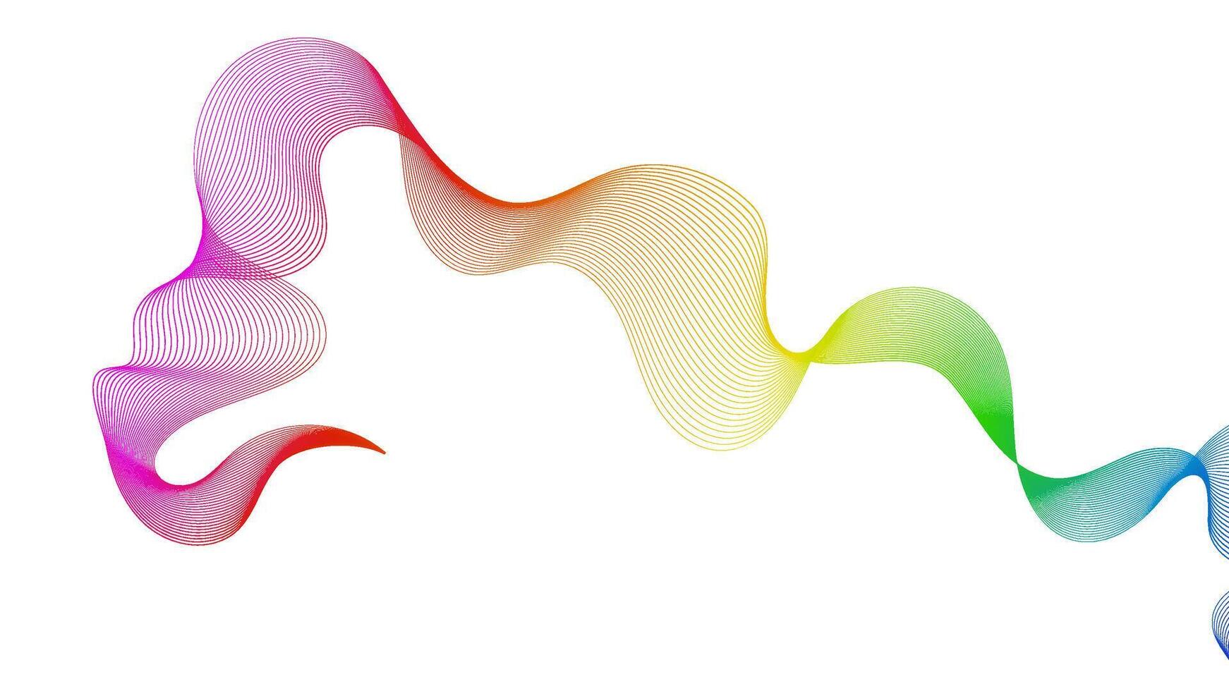 Abstract backdrop with wave gradient lines vector