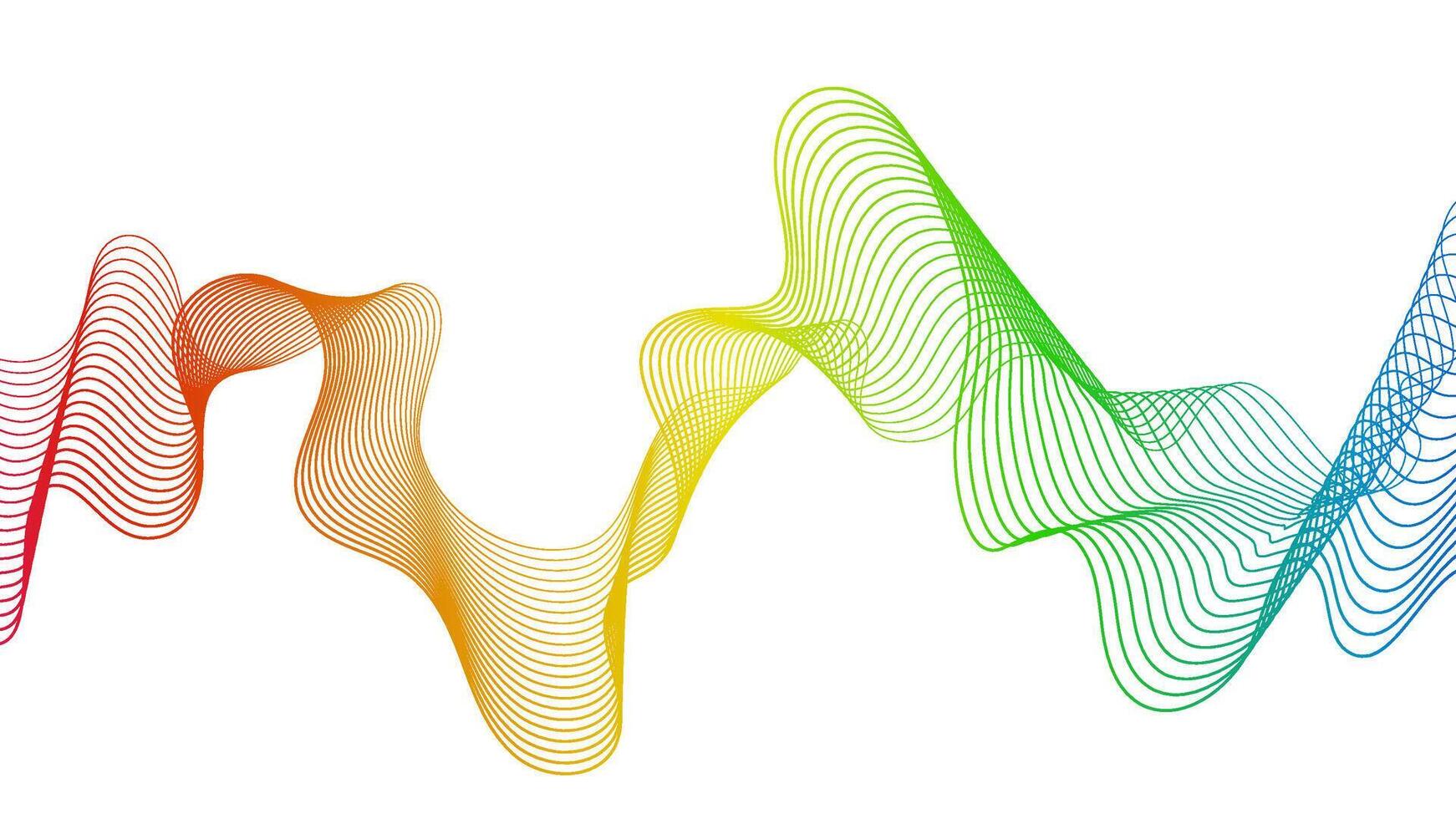 Abstract backdrop with wave gradient lines vector