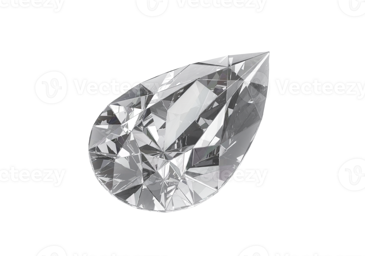Diamond with on transparent background png